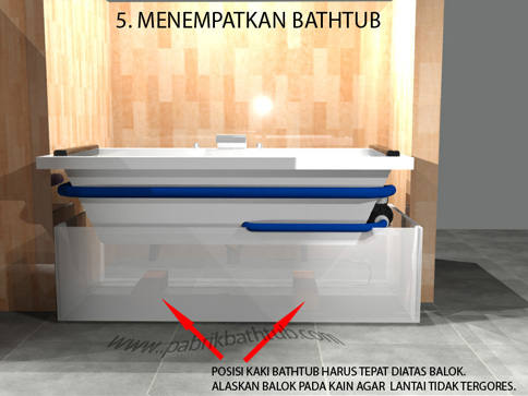 CARA PEMASANGAN BATHTUB  STANDING  JAKARTA INDONESIA